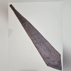 Geoffrey Beene Men's Silk Tie Red & Blue Size 3.75 x 59